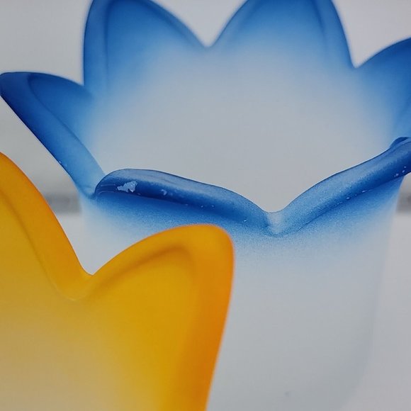 Set of 3 PartyLite Jewel Candle Holders P7161 jar tealight holders retired 2.5" - Picture 6 of 13